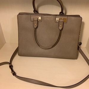 Michael Kors Large Satchel with Straps and Gold Tone Hardware